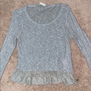 Gray Abercrombie sweater